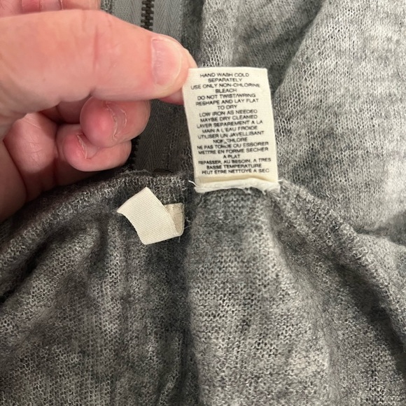 Anthropologie MOTH Gray Zippered Back Sweater Dress Size M - Nylon Wool Alpaca - Picture 15 of 15